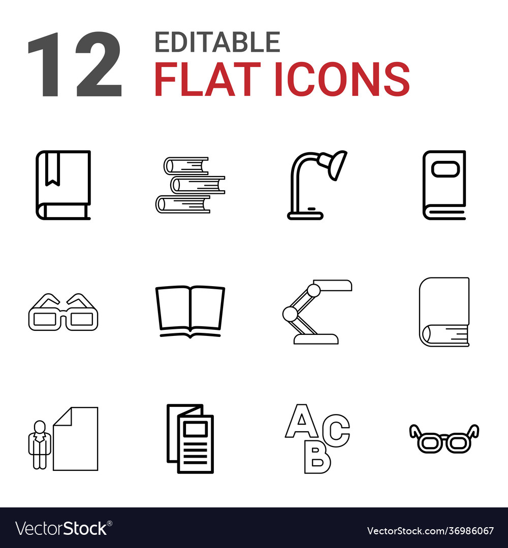 Reading icons Royalty Free Vector Image - VectorStock