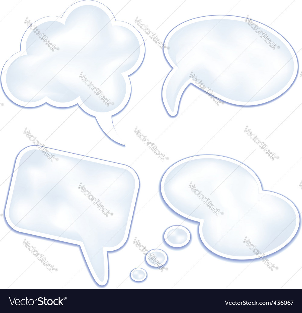 Speech clouds and bubbles