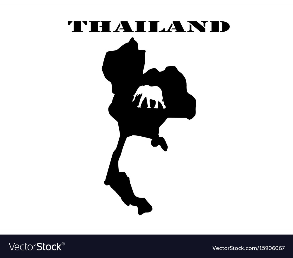 Symbol des Thailands und der Karte