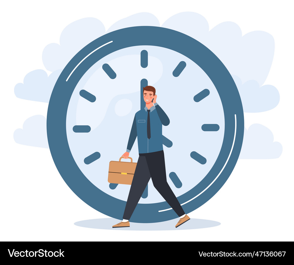 Time management concept Royalty Free Vector Image