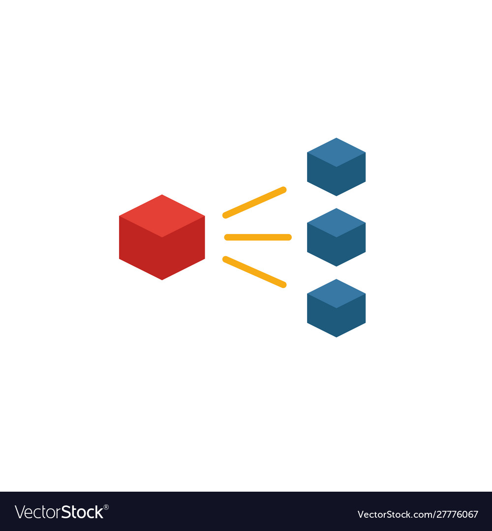 Transaction block icon simple element from