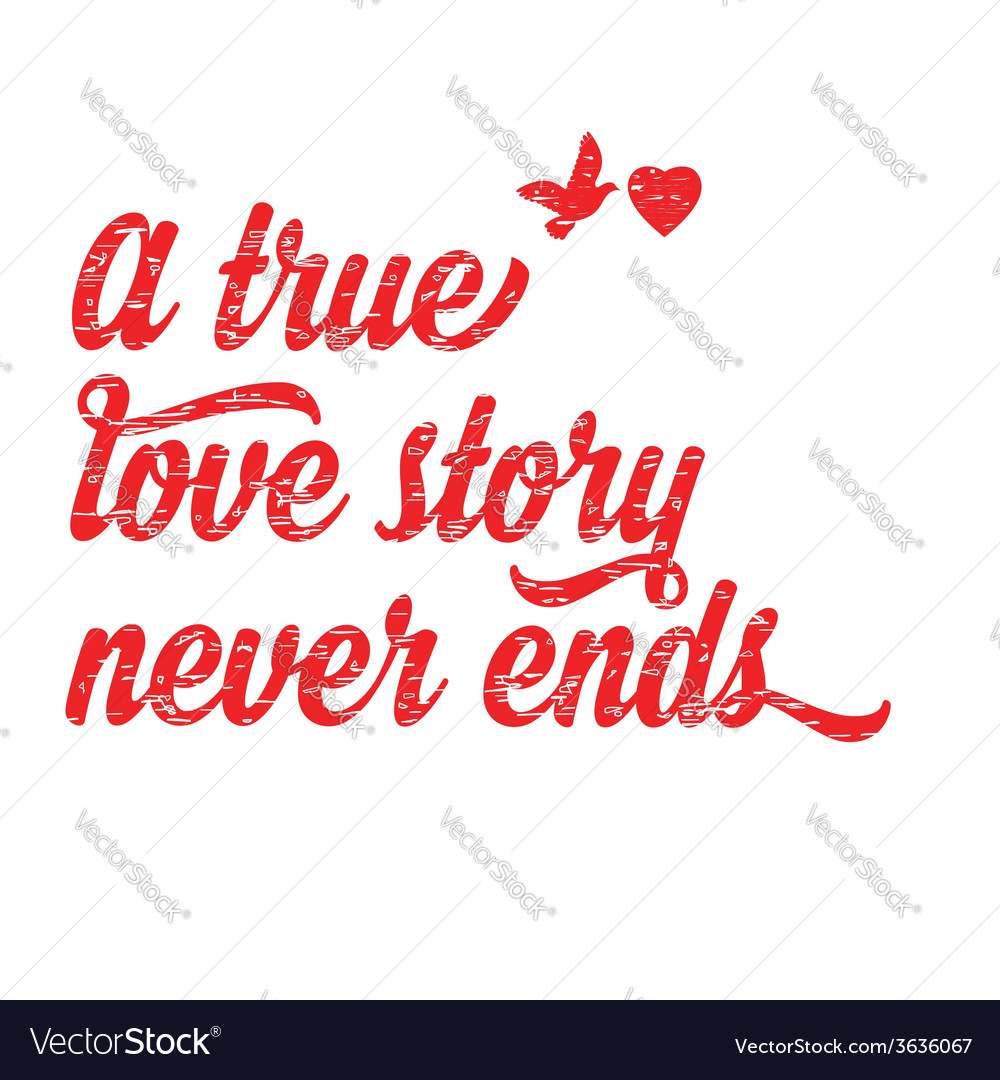 Valentines day postertypography love quote Vector Image