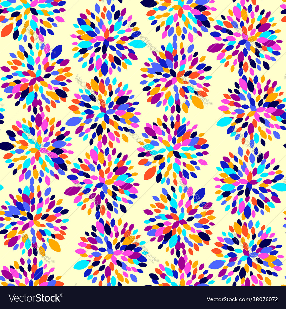 Abstract geo background with colorful fireworks