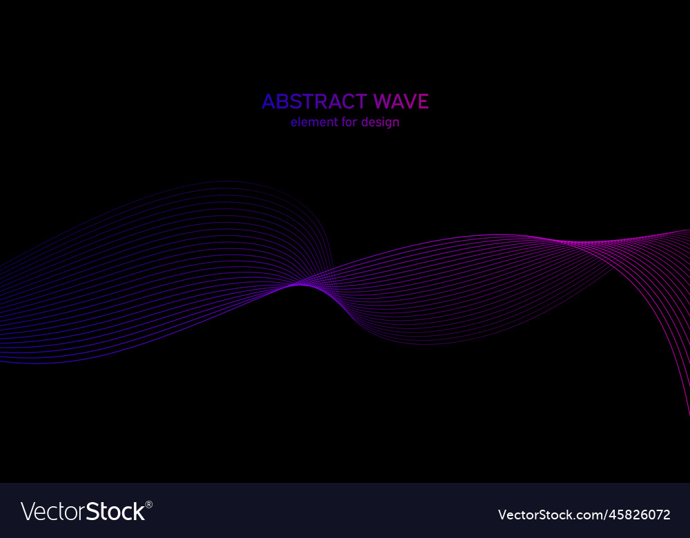 Abstract wave element for design digital vector image Abstract wave element for design digital