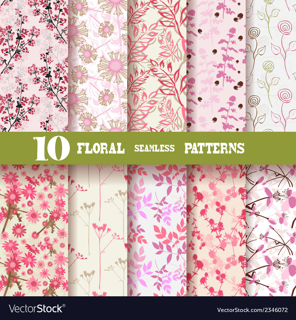 Floral Seamless Patterns