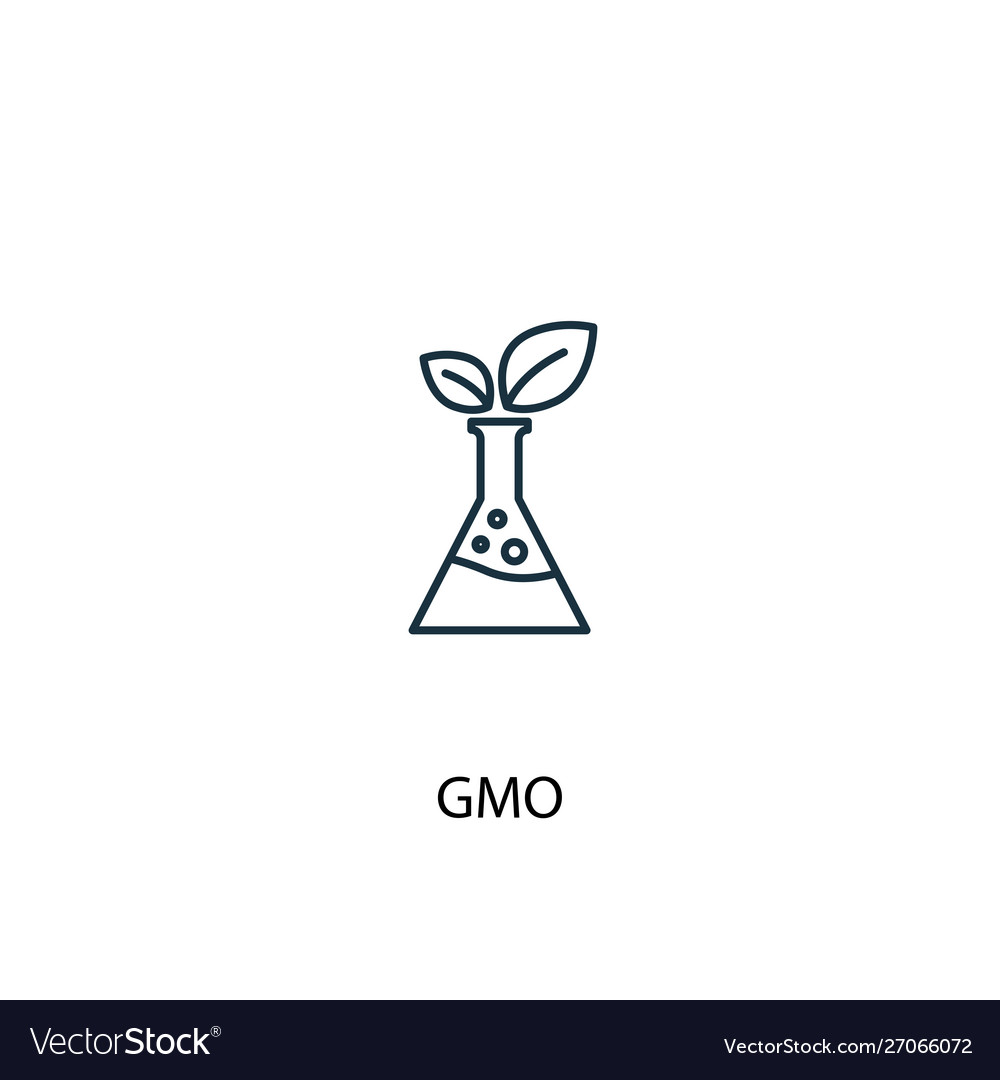 Gmo concept line icon simple element