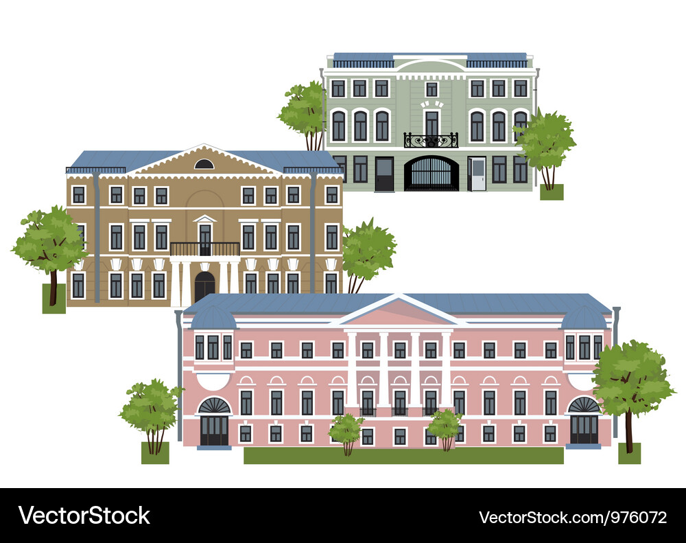 Old town Royalty Free Vector Image - VectorStock