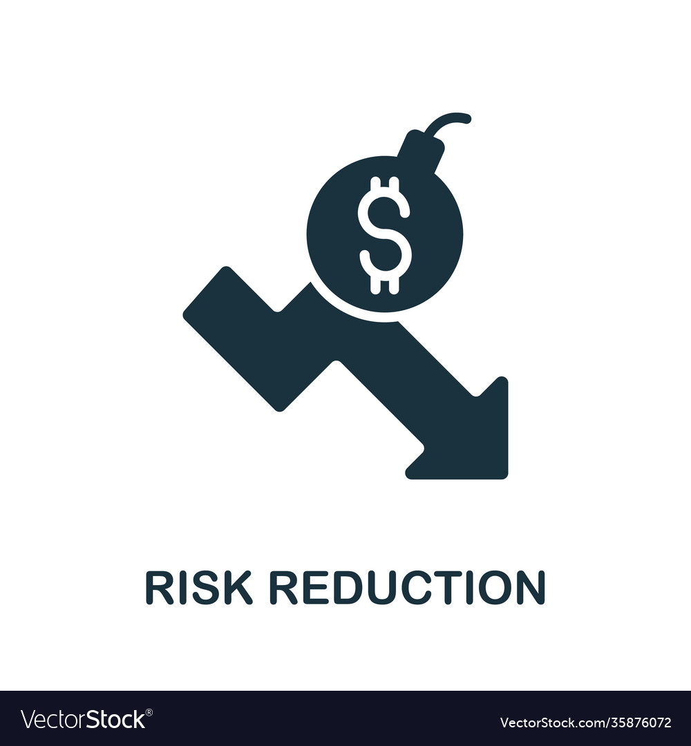 Risk Reduction Icon - Simple Element