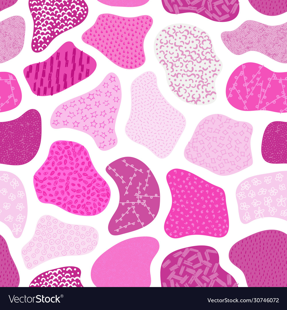 Seamless pattern with hand drawn abstract Vector Image Seamless pattern with hand drawn abstract