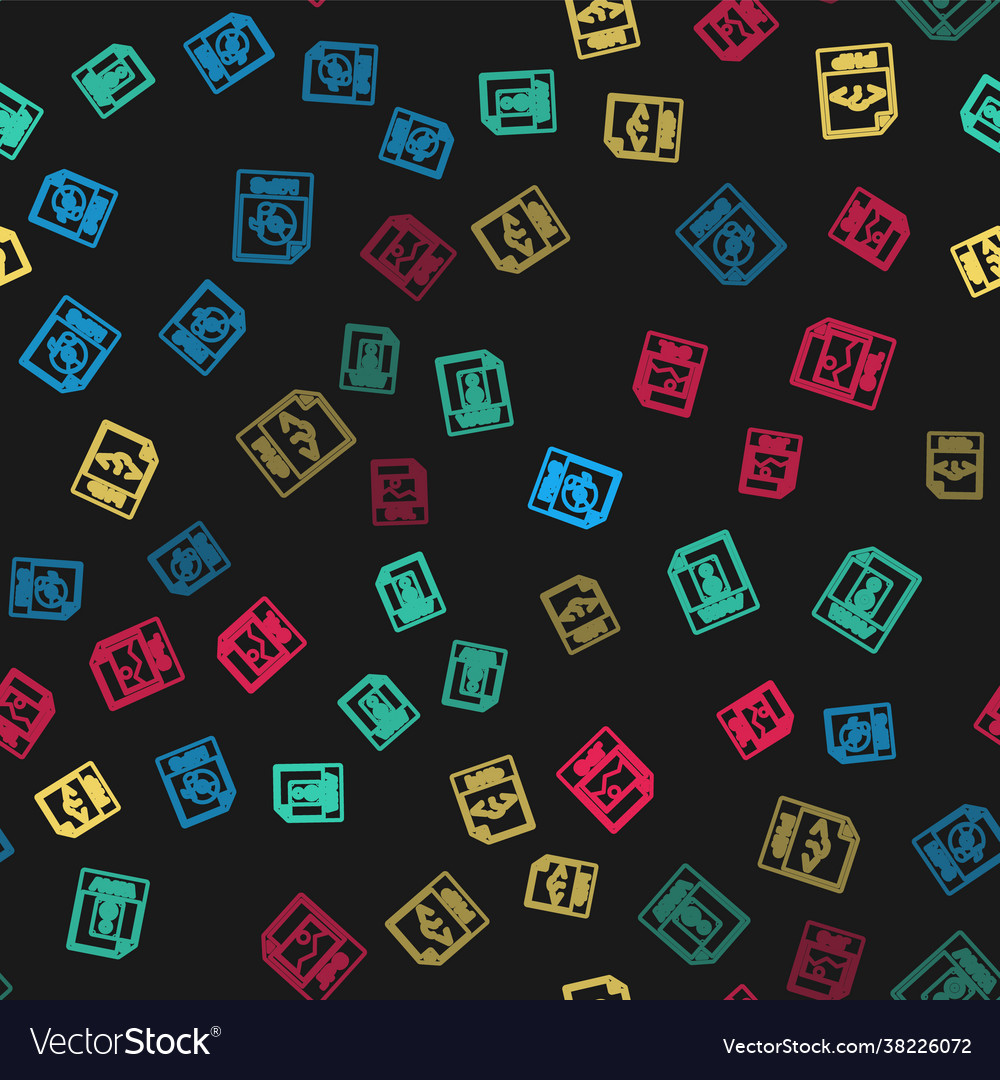 Set line mp3 file document wav php and jpg vector image Set line mp3 file document wav php and jpg