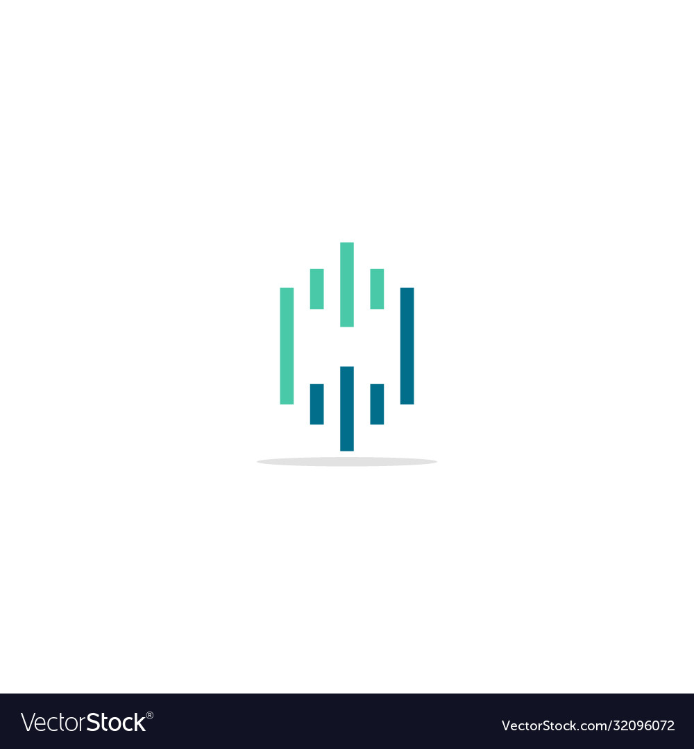 Shape line abstract colored logo