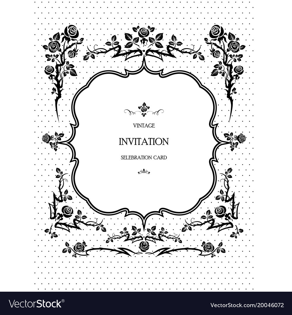 Rose frame Royalty Free Vector Image - VectorStock