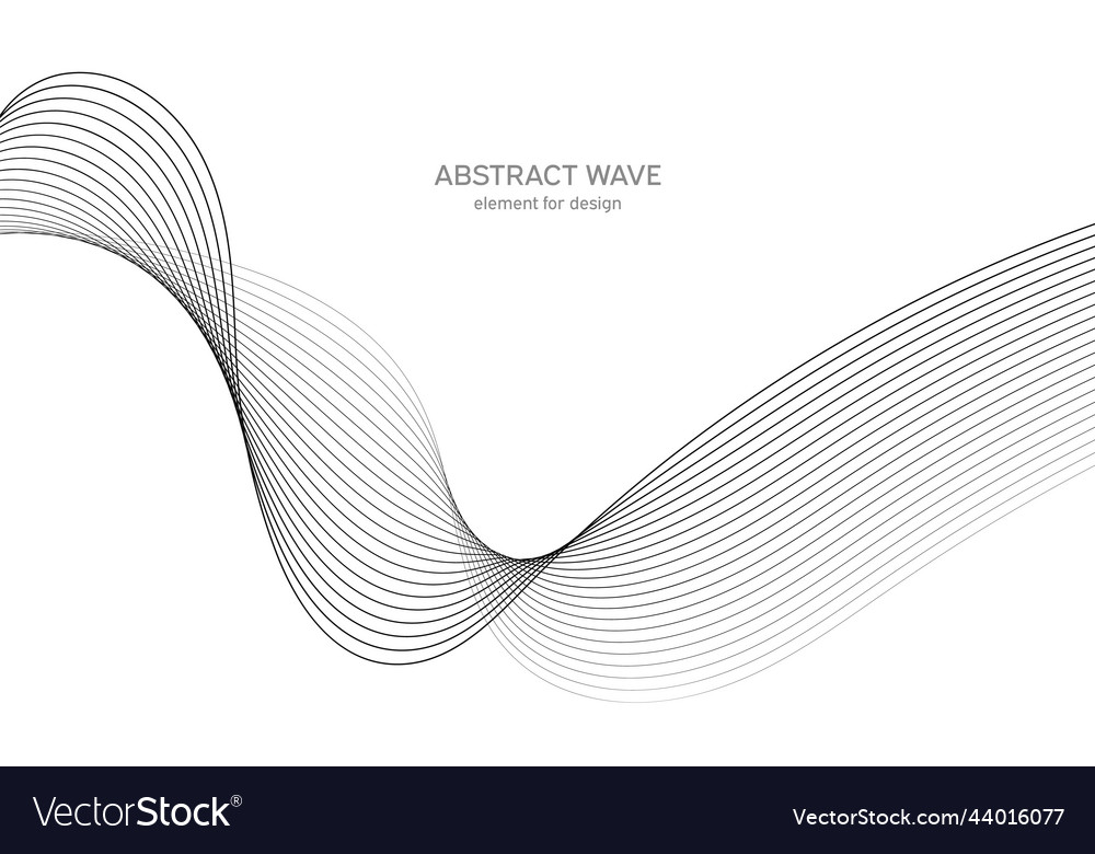 Abstract wave element for design digital Vector Image Abstract wave element for design digital