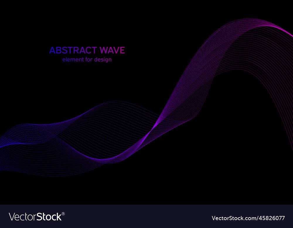 Abstract wave element for design digital vector image Abstract wave element for design digital