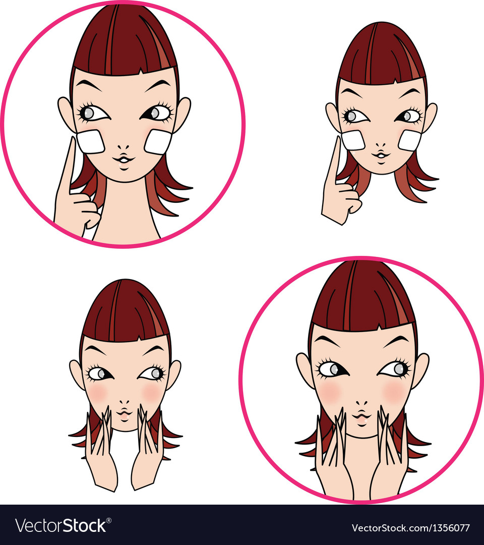 Face woman 03 Royalty Free Vector Image - VectorStock