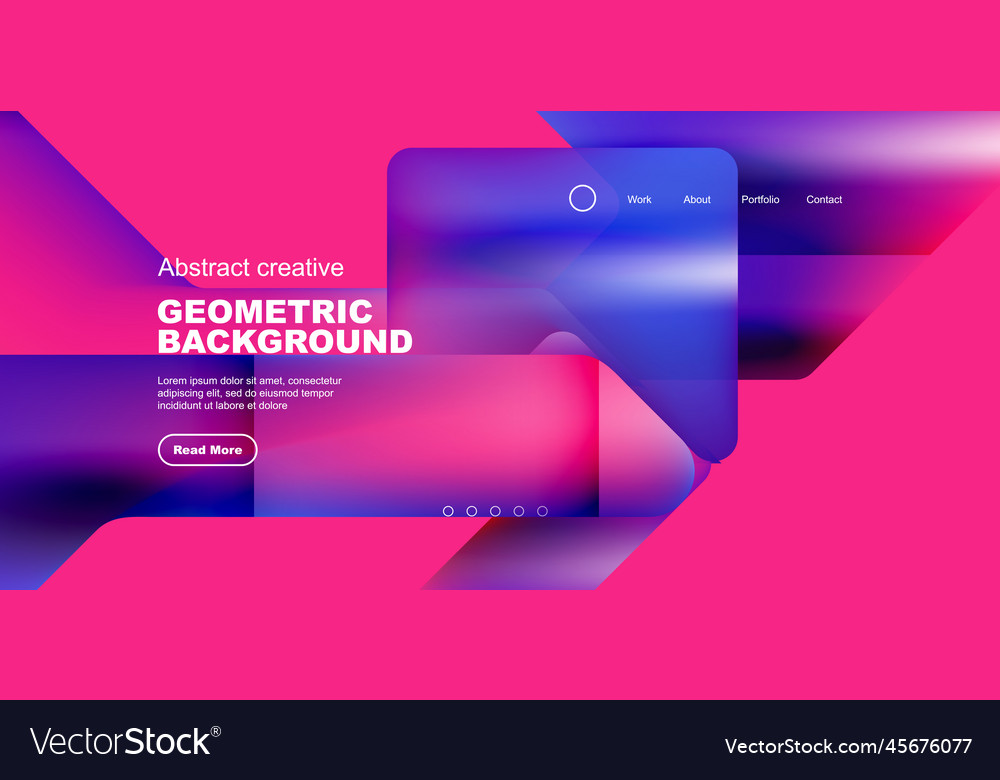 Fluid gradient triangles landing page background