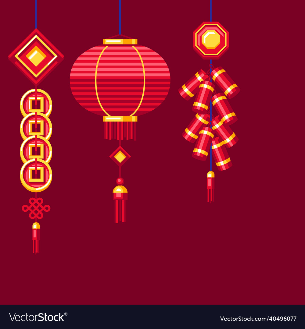 Happy chinese new year greeting card background