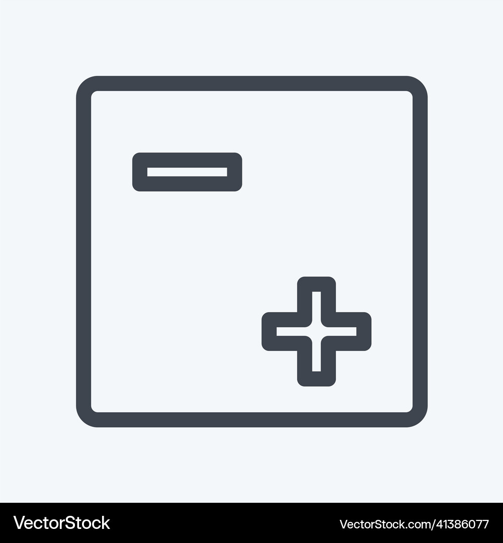 Icon exposure - line style - simple editable Vector Image