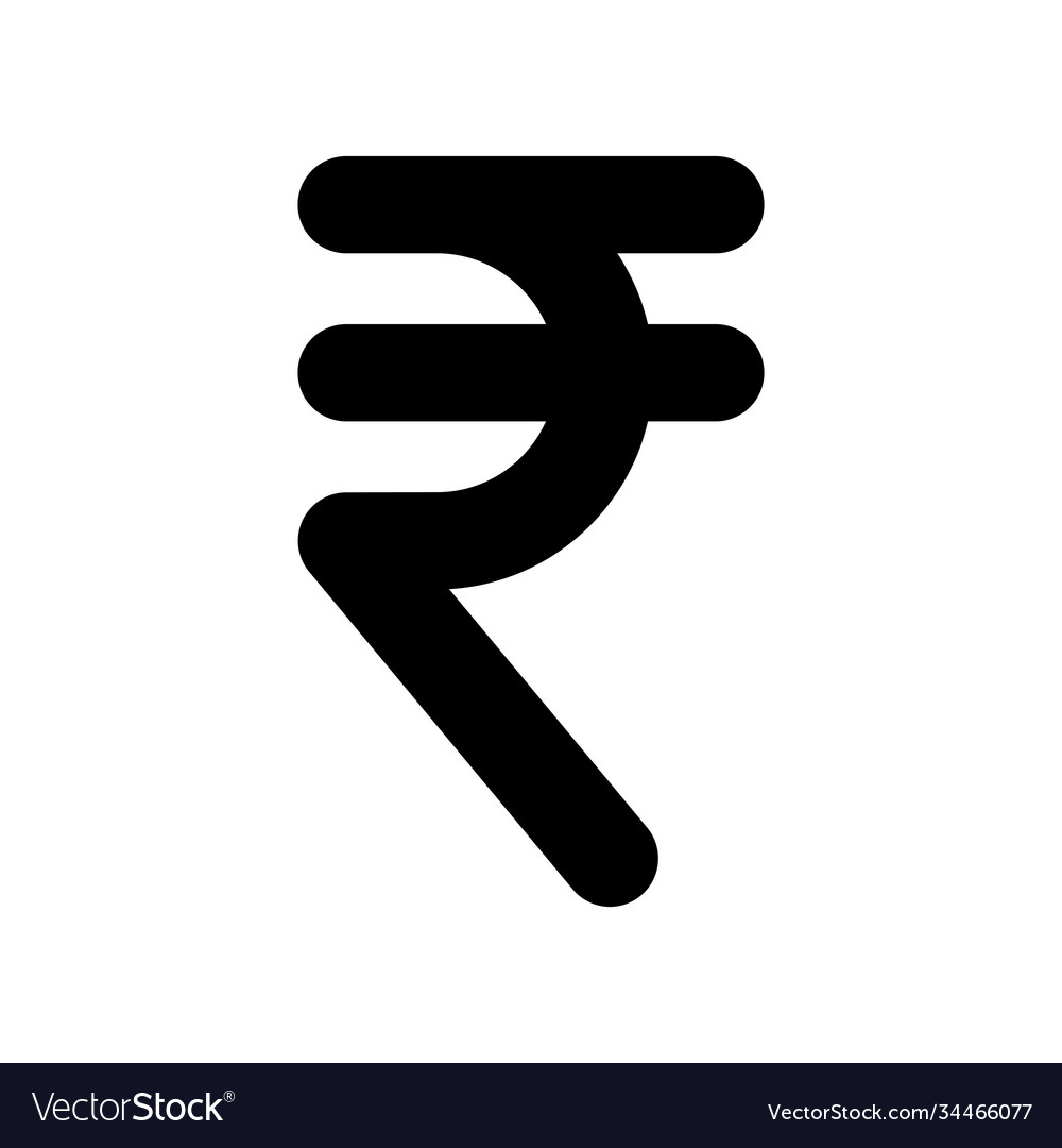 Indian Rupee Symbol Vector