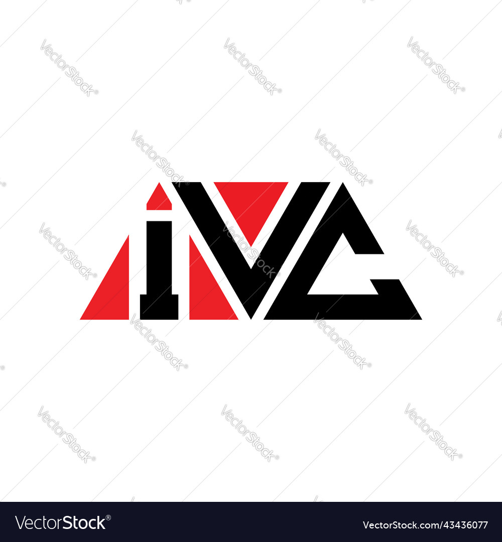 Ivc triangle letter logo design