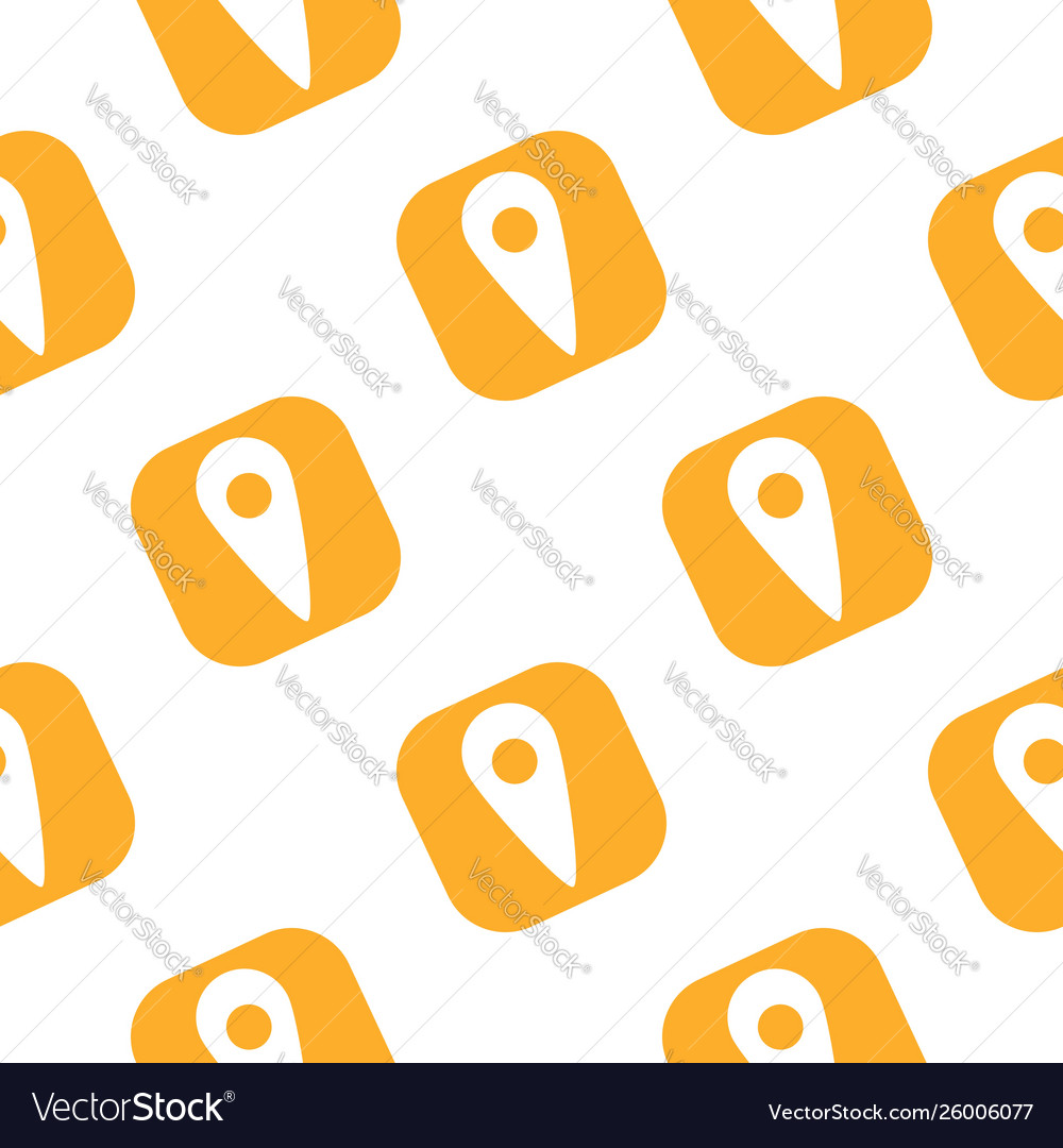 Location icon seamless pattern map pointer