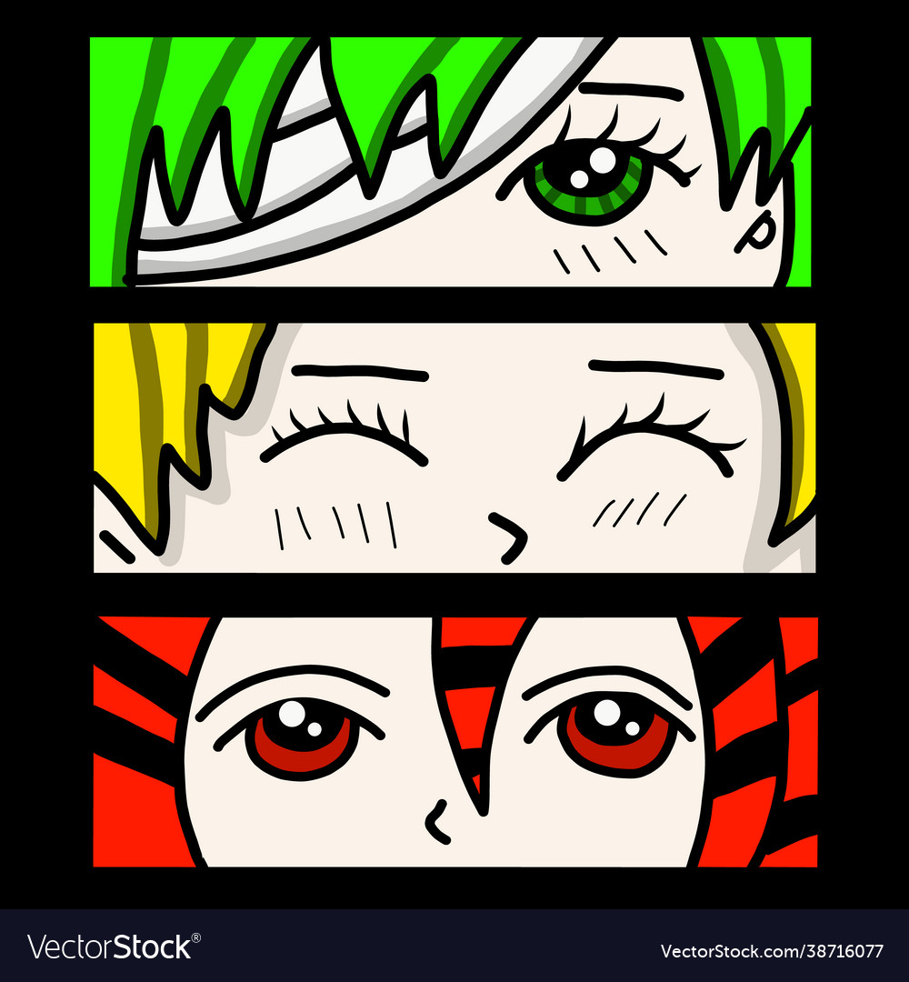 Manga style japanese vector image Manga style japanese