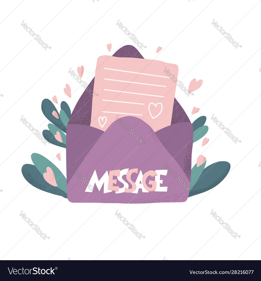 Message text with envelop and phone mail
