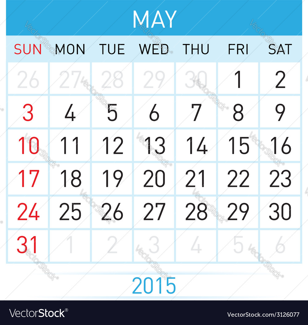 Monthly calendar