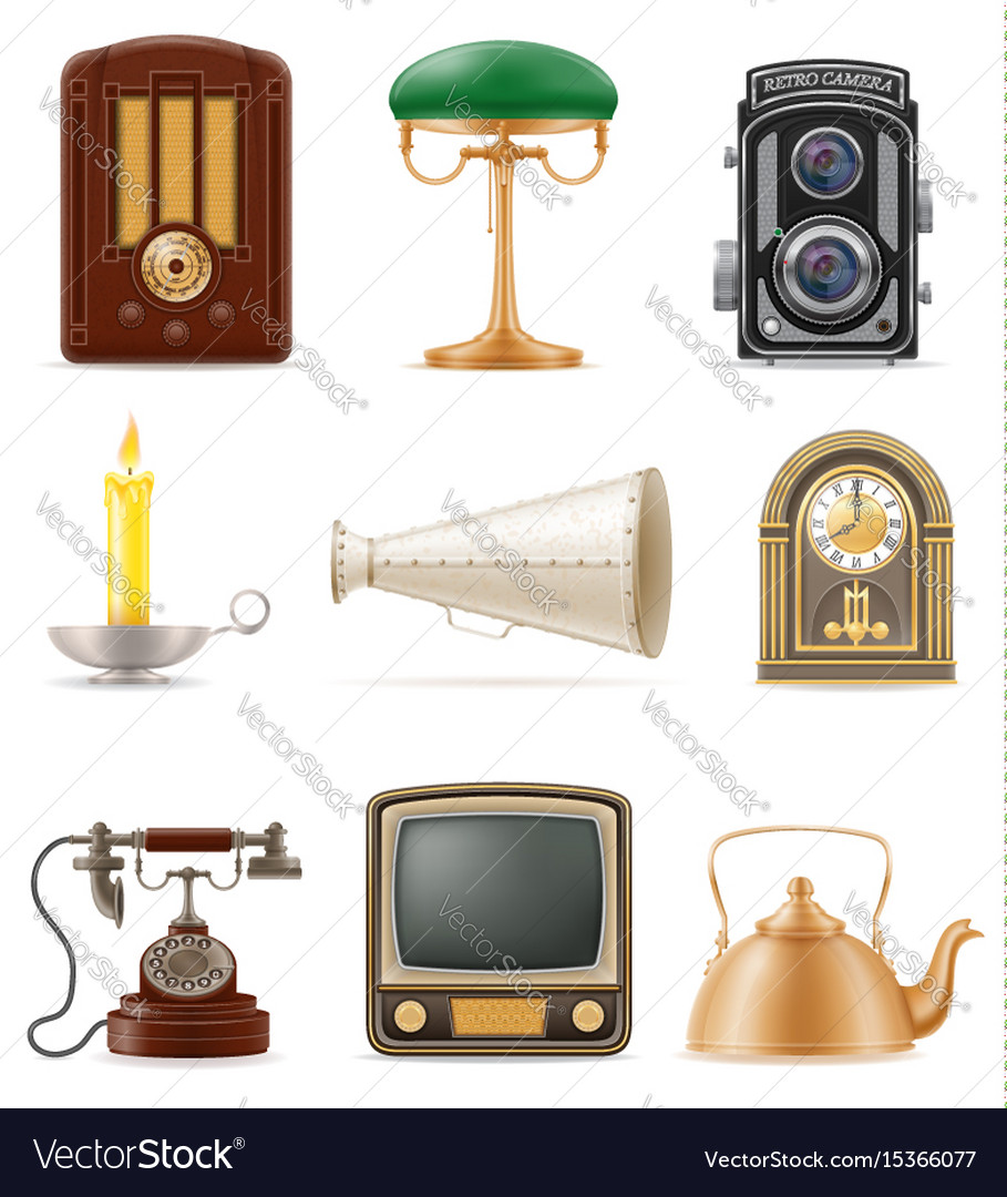 Retro Vintage Objects Collection