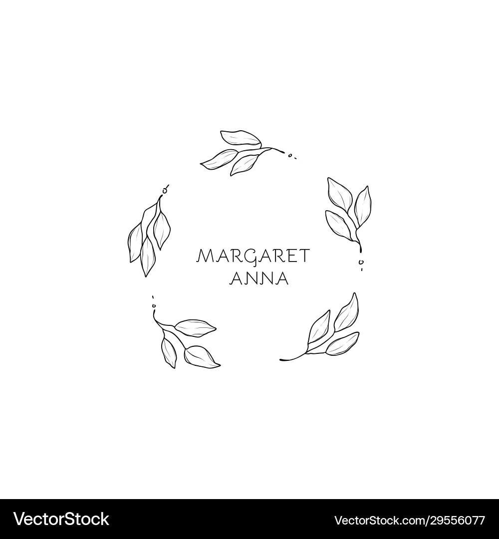 Set floral design elements Royalty Free Vector Image
