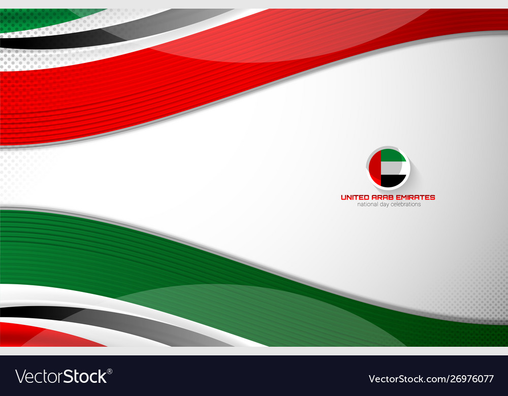 United arab emirates background Royalty Free Vector Image