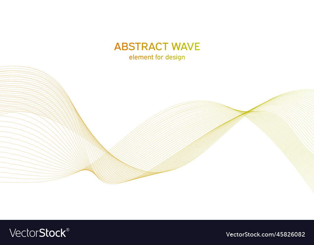 Abstract colorful wave element for design vector image Abstract colorful wave element for design