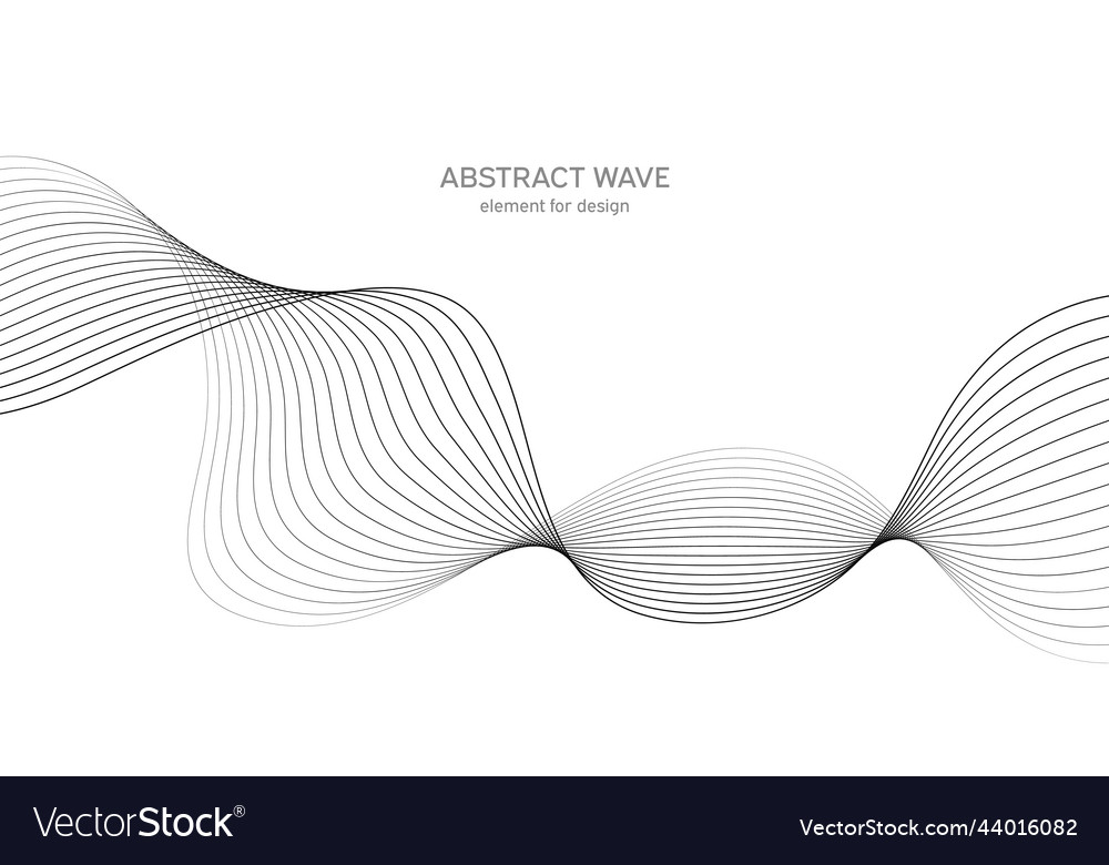 Abstract wave element for design digital