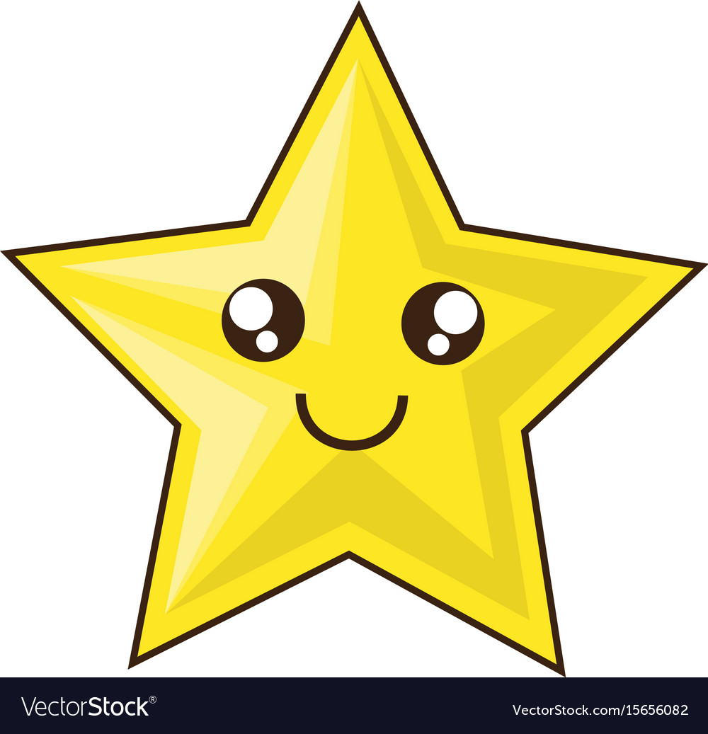 Cute star cartoon Royalty Free Vector Image VectorStock