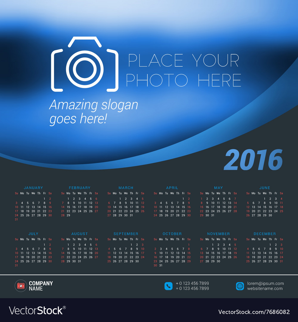 Design print template with place for photo