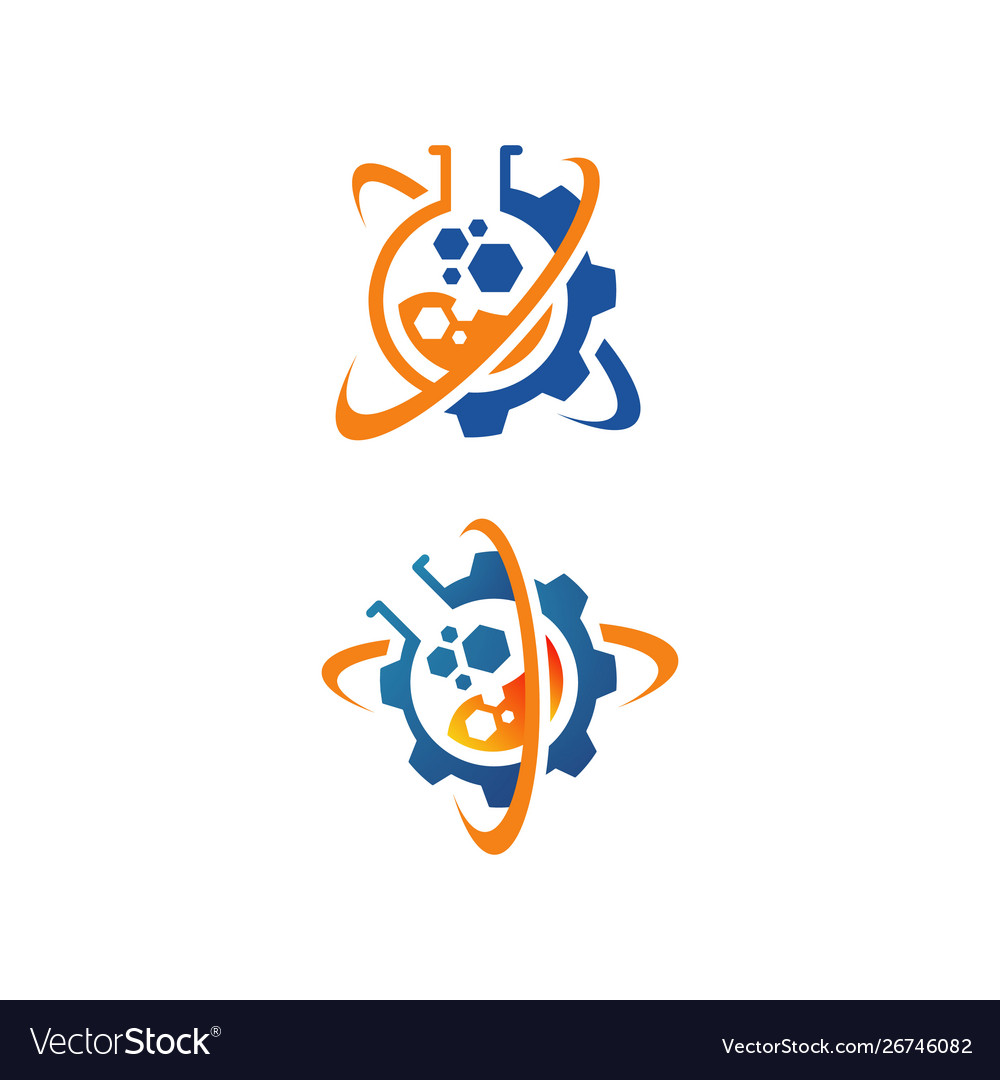 Flask sign lab logo template design negative