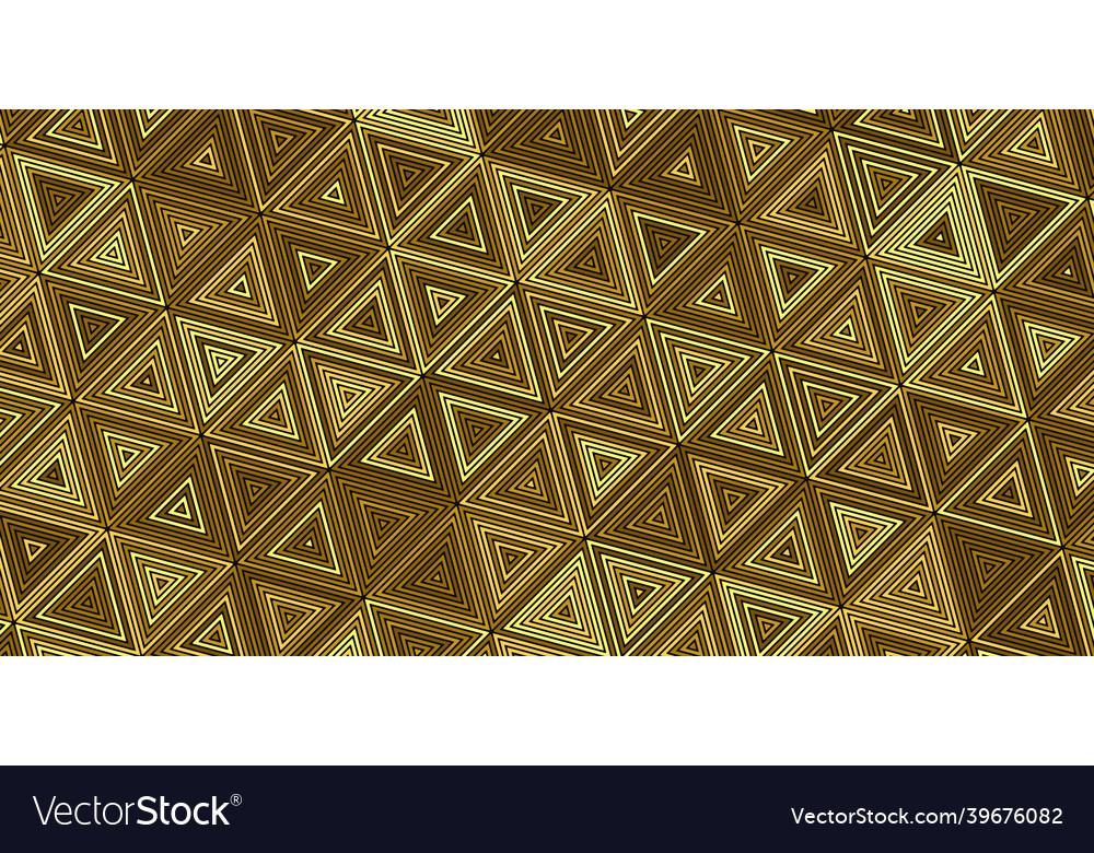 Geometric pattern with triangle stripes vector image Geometric pattern with triangle stripes