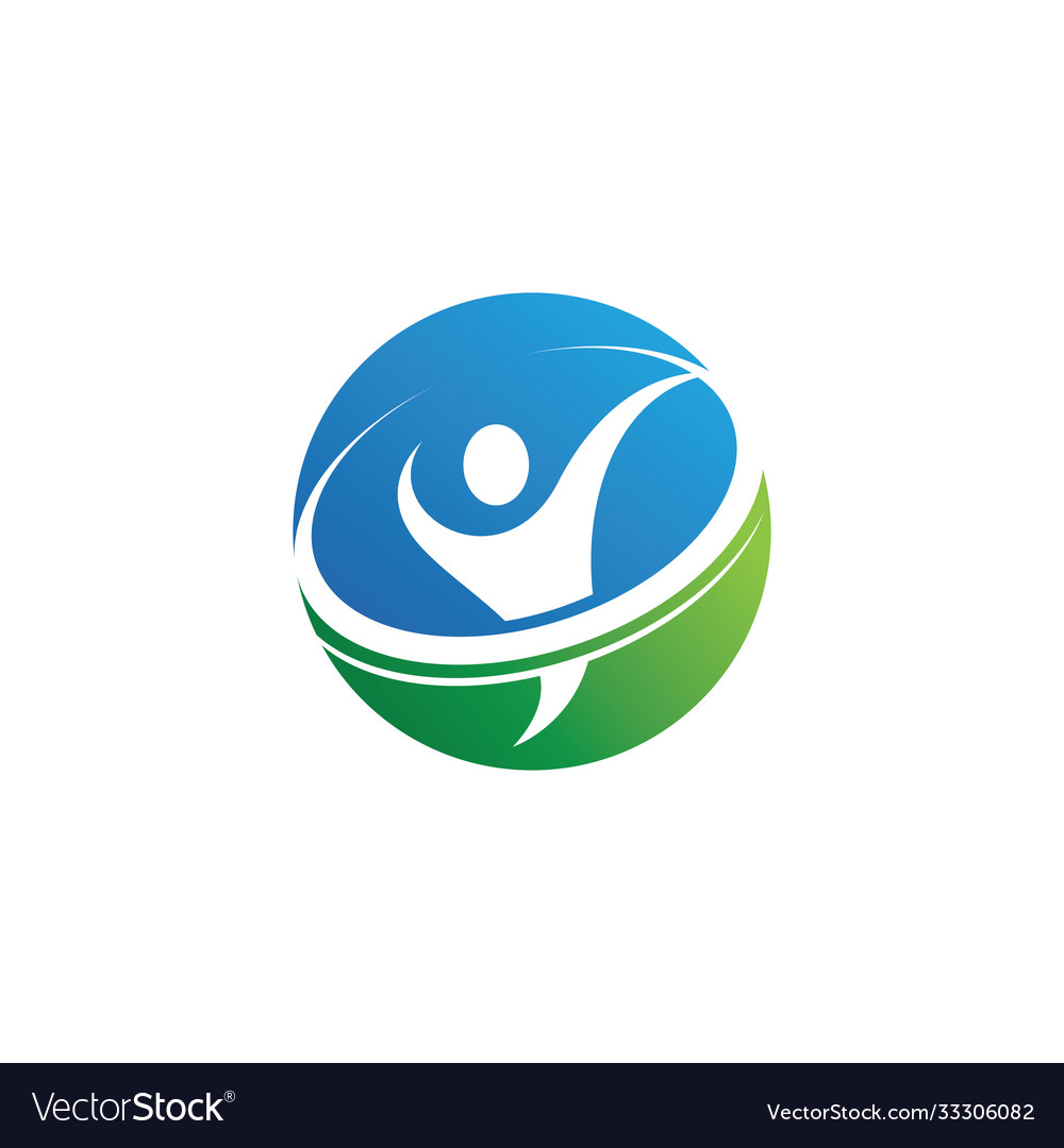 Healthy life logo template image Royalty Free Vector Image