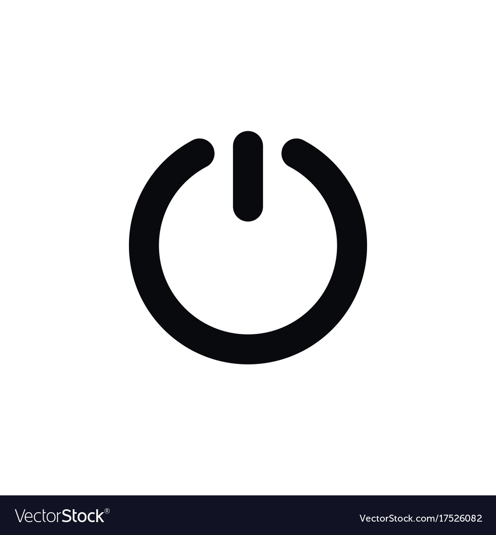 Isolated toggle icon shutdown element can