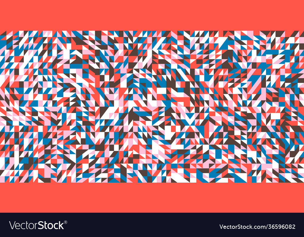 Mosaic abstract pattern design vector image Mosaic abstract pattern design