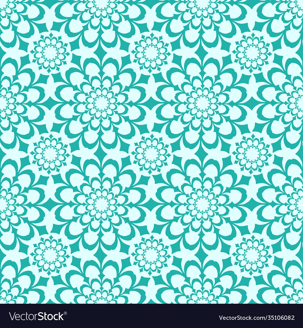 Seamless pattern with floral elements