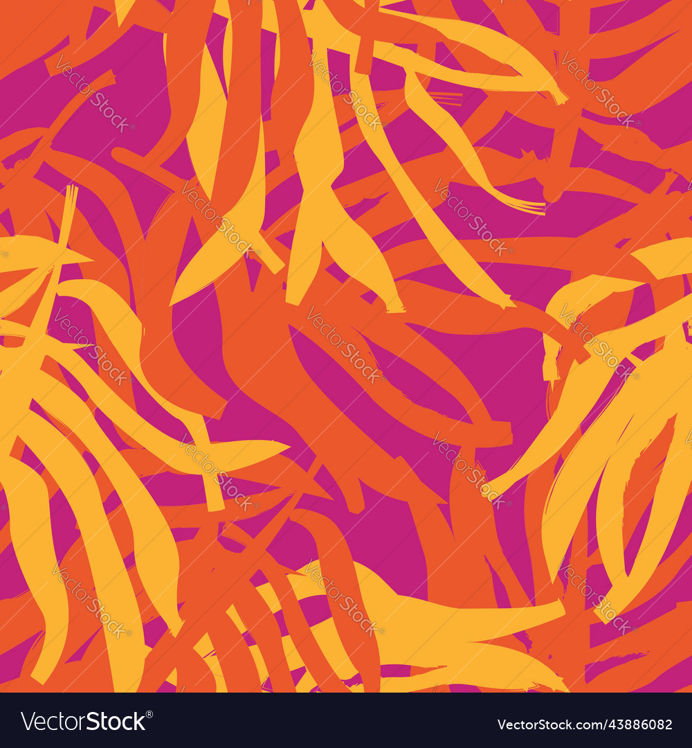 Tropical Leaf Seamless Pattern Design Royalty Free Vector