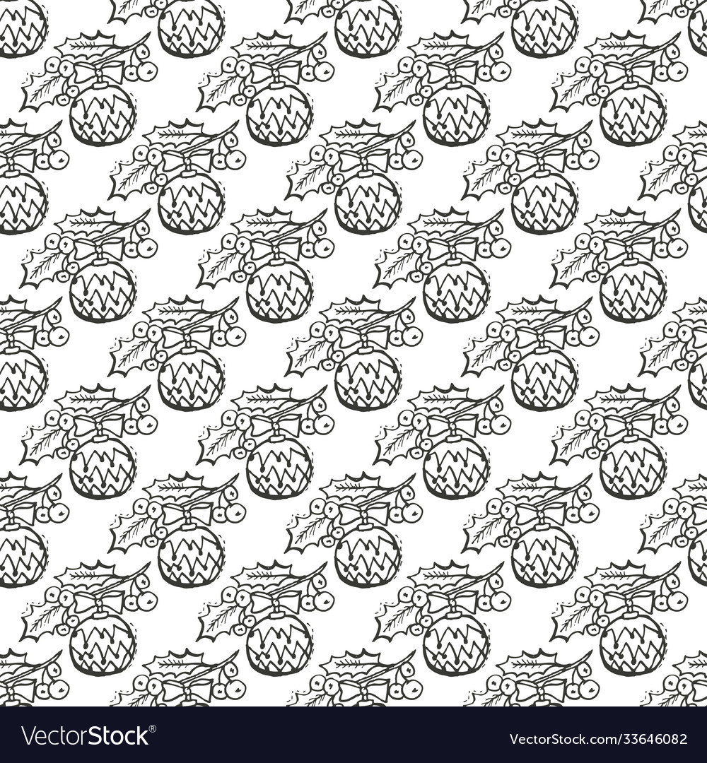 Winter seamless pattern