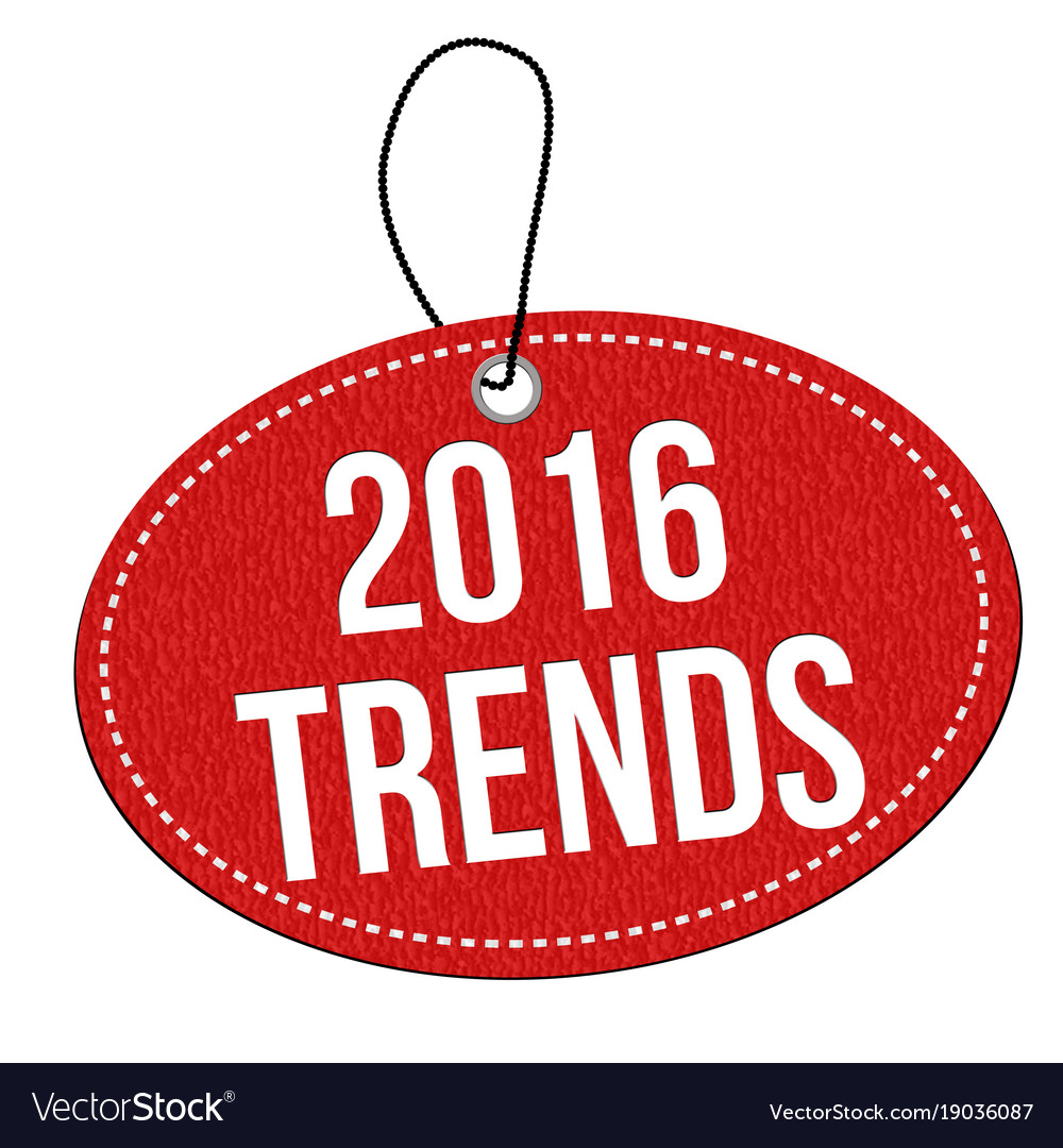 2016 trends label or price tag