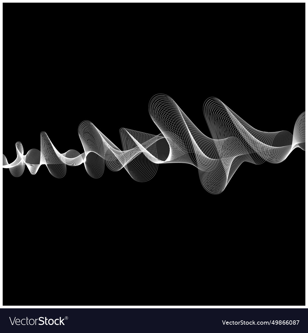 Abstract background blackcolor wave lines design Vector Image Abstract background blackcolor wave lines design
