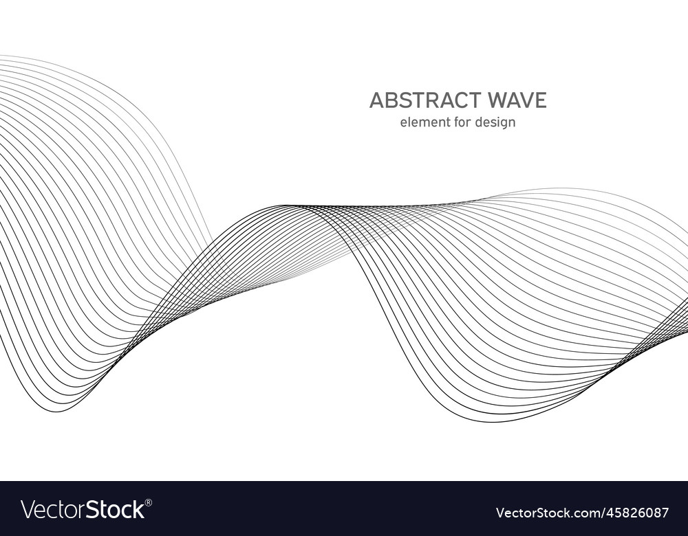 Abstract wave element for design digital vector image Abstract wave element for design digital