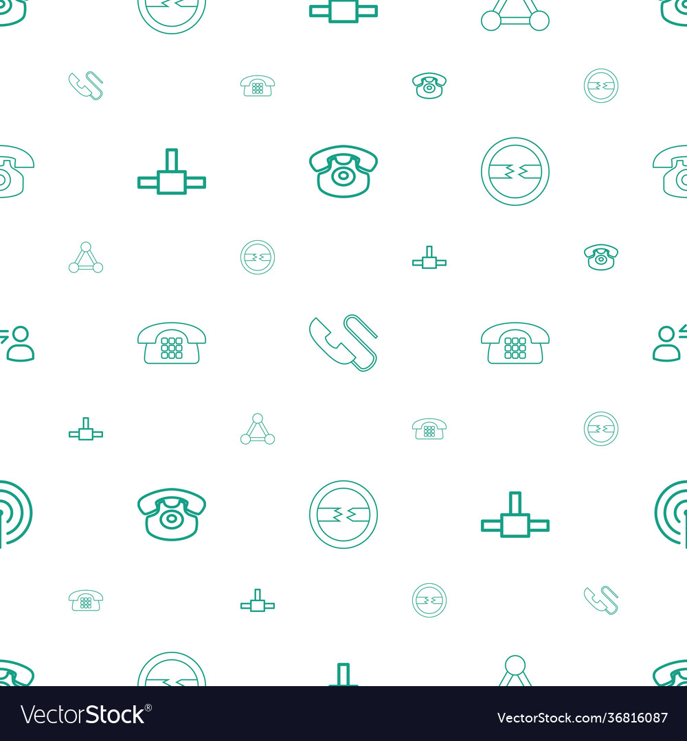 Connect icons pattern seamless white background