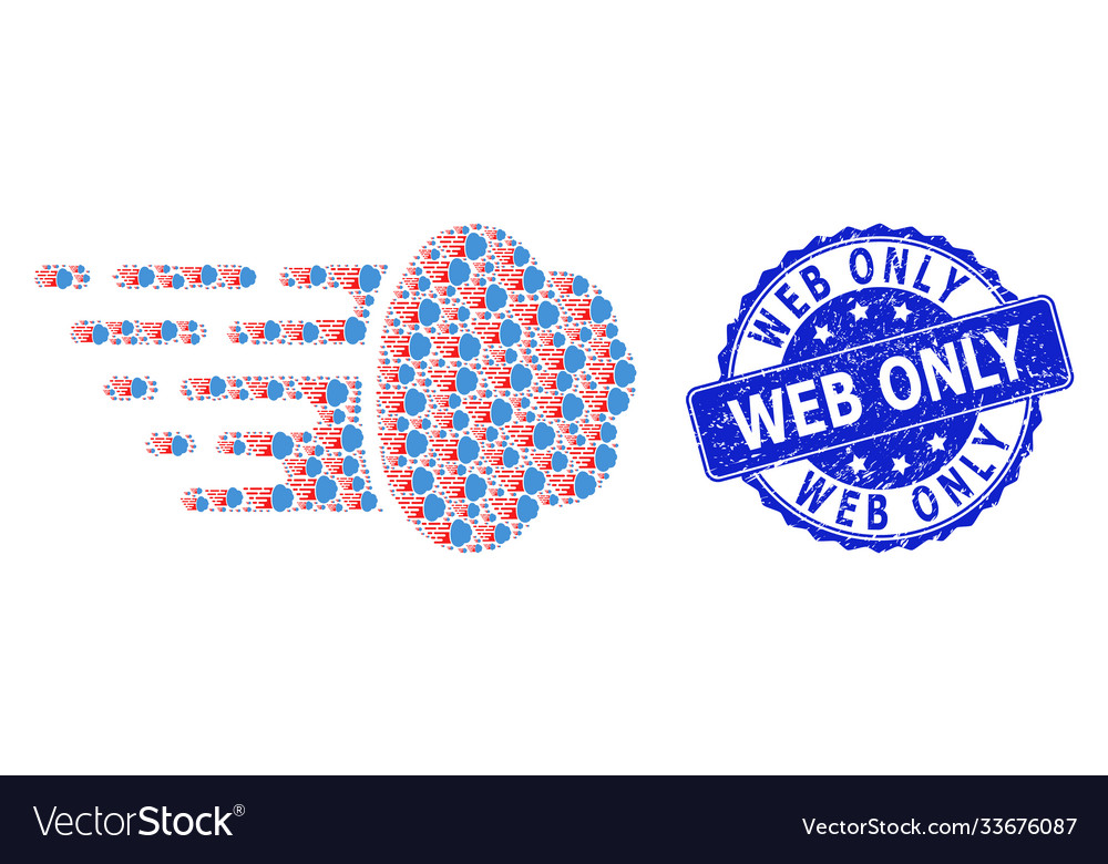 Distress web only round watermark and recursive vector image Distress web only round watermark and recursive