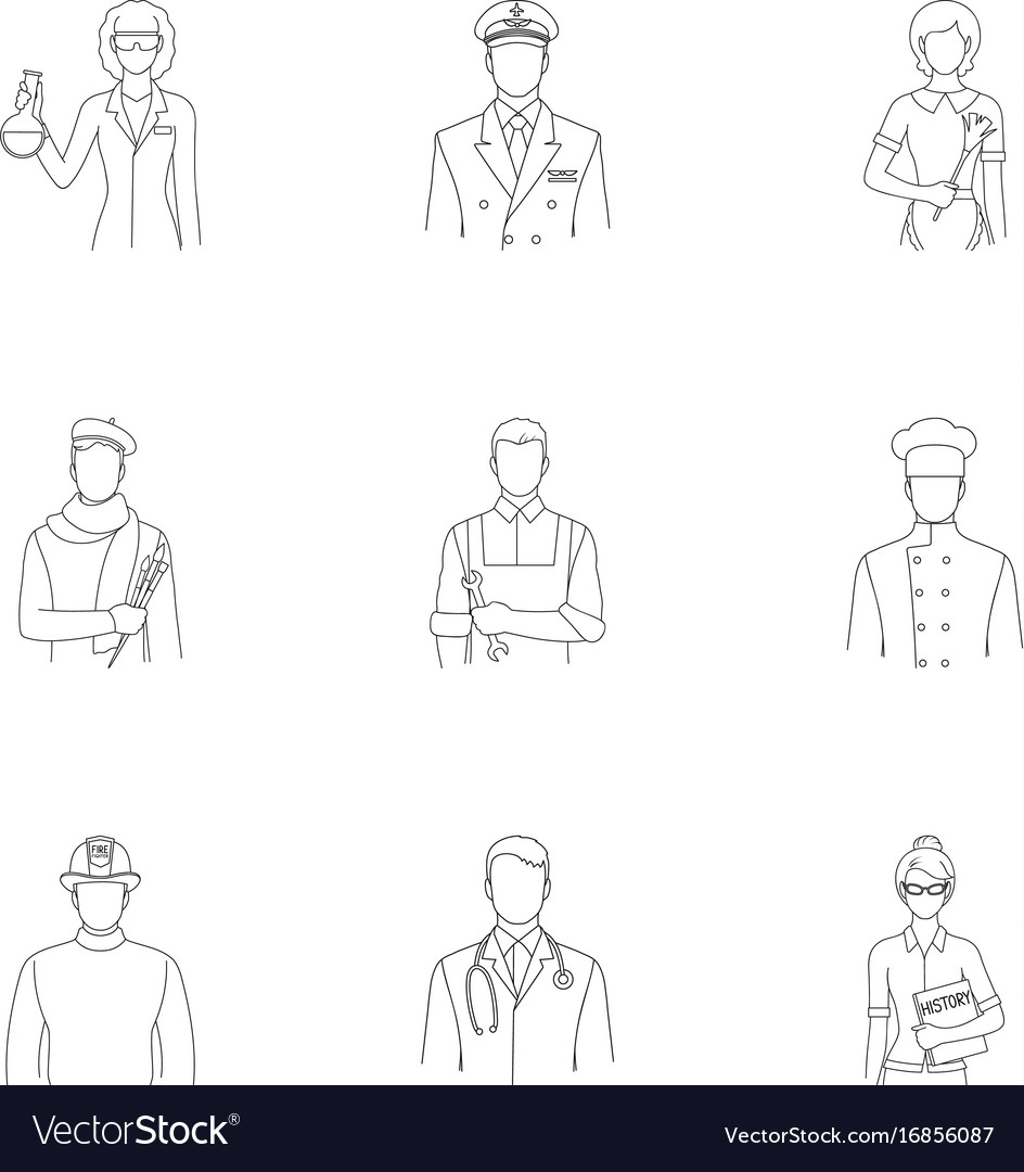 Doctor worker military artist and other types