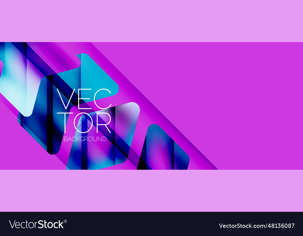 Fluid gradient arrow geometric minimal background vector image Fluid gradient arrow geometric minimal background